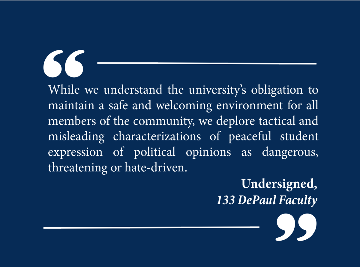 ​​Open letter to DePaul University President Robert Manuel and Provost Salma Ghanem from concerned DePaul faculty